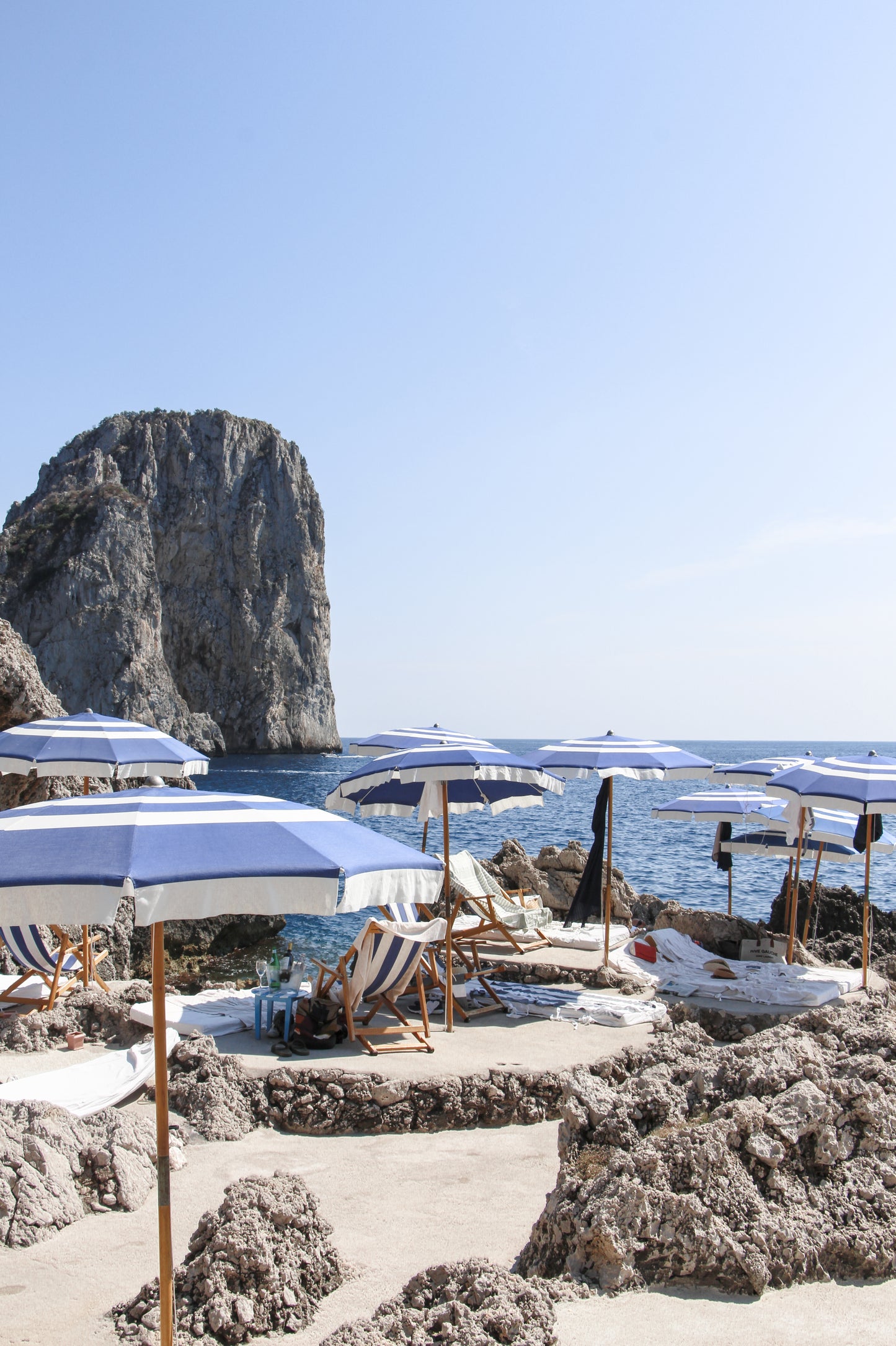 1.02 Italy, La Fontelina; Blue Parasols