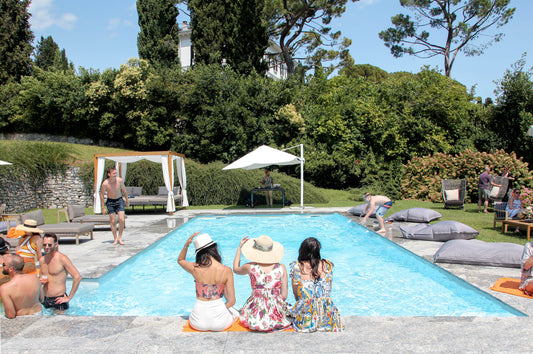 1.21 Italy, Lake Como; Villa Sola; Poolside Gossip