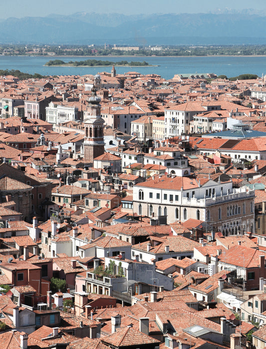 1.24 Italy, Venice; Pastel Roof Tops